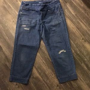 Ladies size large denim capris